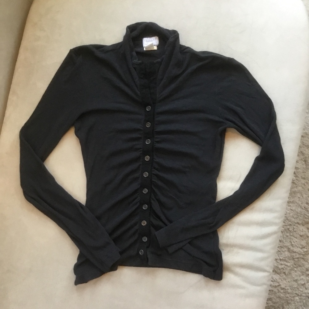 Transit Par-Such , Cardigan, Size 1 Italian, black